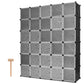 30 Cube Portable Closet Storage Organizer Clothes Wardrobe Cabinet W/Doors (FW4)(1U67)(F67)
