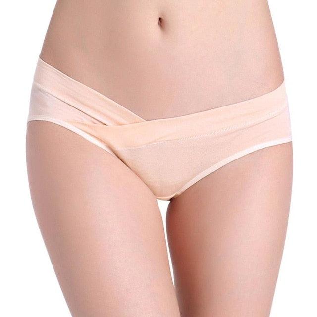 Sexy Cotton Maternity Underwear - U-Shaped - Low Waist Pregnancy Briefs - Pregnant Women Plus Size Panties (2U6)