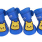 Cute Cartoon Kitty Small Dog Cat Rabbit Rain Boots Waterproof Anti-Slip Silicone Snow Shoes Booties (D69)(W8)