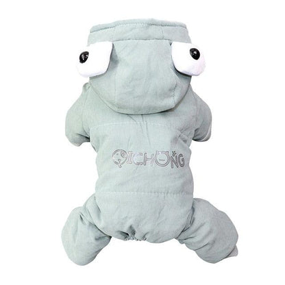 Cute Winter Dog Clothes - Warm Overalls - Dogs Teddy Chihuahua Jumpsuit Fleece Hoodies With Big (2U69)