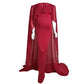 New White Chiffon Set Long Cloak Dress - Ruffles Maternity Photography Prop - Cloak Maxi Dress (Z8)(Z6)(2Z1)(3Z1)(1Z1)