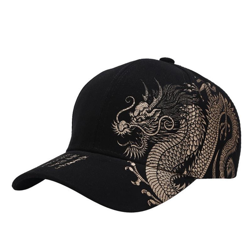 New Design Style Dragon Design Pattern Baseball Cap - 100% Cotton Outdoor Caps (2U102)
