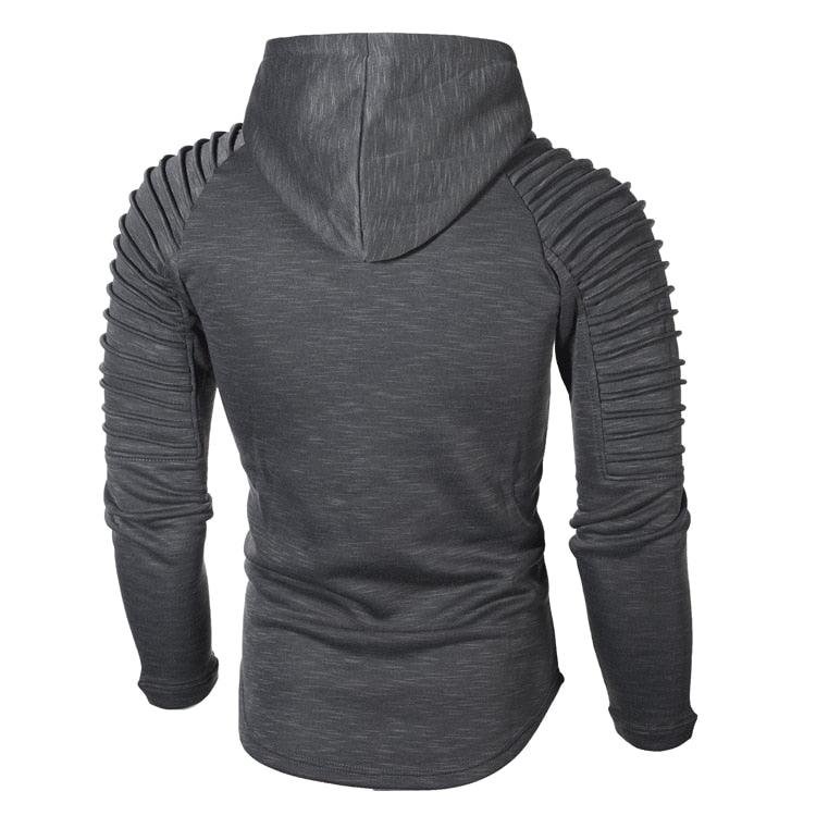 Fashion Men's Hoodies - Men Solid Color Slim Sweatshirt Sportswear (TM5)(F100)