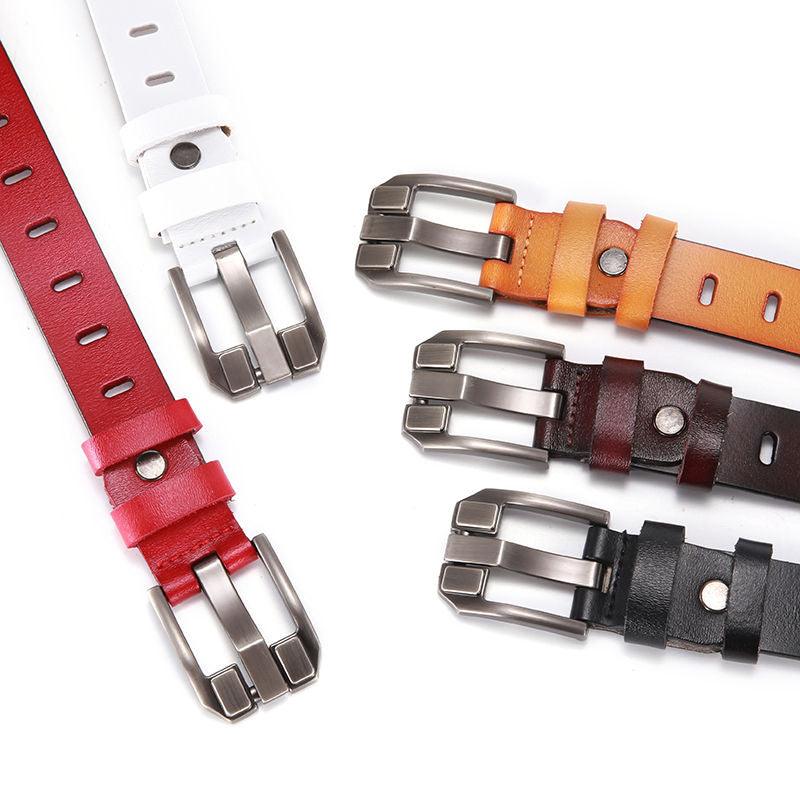 Women's Belt - Genuine Leather Belts - Luxury Retro Strap Fashion High Quality Belt (D44)(4WH1)
