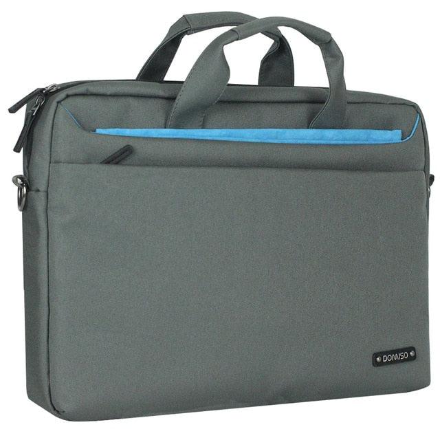 15.6 Inches Water Resistant Laptop Shoulder Bag Sleeve Carry Case for All Occasions School Business or Travel Grey (CA4)