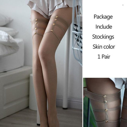 Sexy Women's Hosiery - Stay Up Thigh - High Stockings Ladies Hollow out (D31)(1WH1)