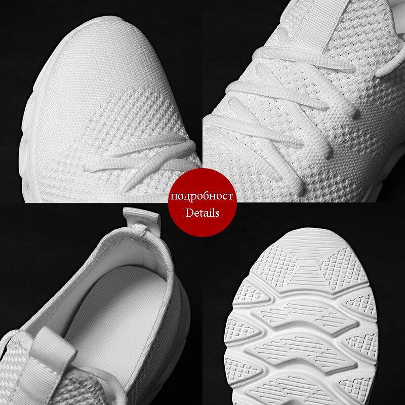 Men Shoes - Casual Summer High Quality Mesh Sneakers - Lightweight Breathable Trainers (1U12)(1U15)