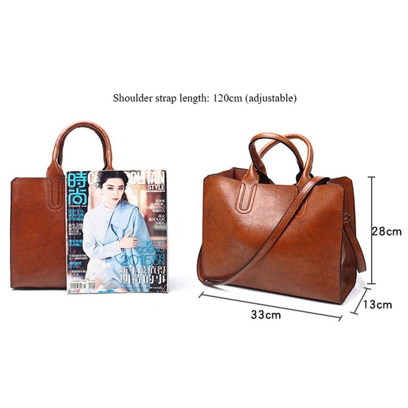 Designer Handbags - Women High Quality PU Leather Trunk Tote Shoulder Bag (3U43)