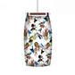 Digital Women Printed Pencil Skirt - Floral Pencil Summer Midi Skirt (D23)(D20)(TB7)(TP6)
