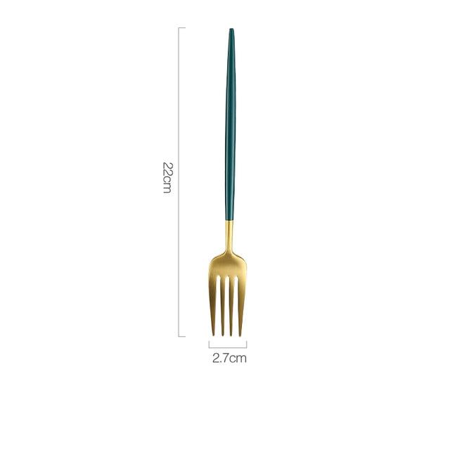 Dinnerware Set 304 Stainless Steel Cutlery Set - Fork Steak Knife Set Coffee Spoon Teaspoon Silverware (AK6)