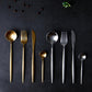 Dinnerware Set 304 Stainless Steel Cutlery Set - Steak Knife Fork Set Coffee Spoon Teaspoon Flatware (AK6)(F61)