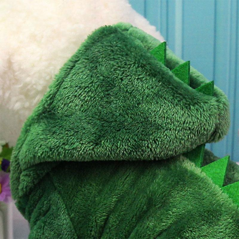 Great Dinosaur Coat Dog Clothes - Winter French Bulldog Jacket Cartoon Dog - Halloween Costume (D69)(W2)