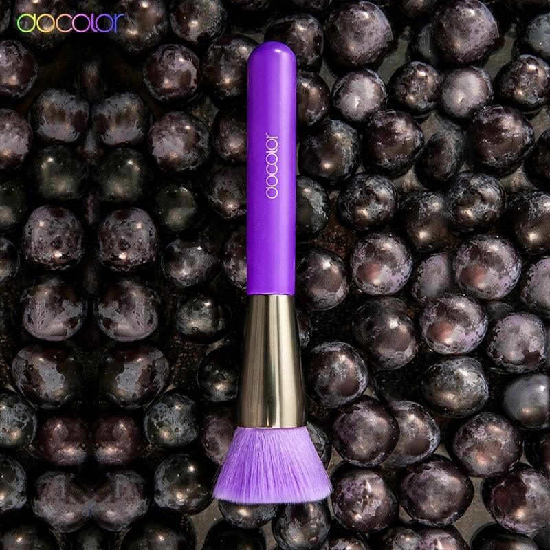 10/15 Pcs Purple Makeup Brushes Synthetic Hair Professional Powder eye Blending Contour Make up Brushes (M5)(1U86)