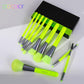 10pcs Neon Makeup Brush Set Synthetic Kabuki Foundation Blending Face Powder Eyeshadow Make Up Brush Set (M5)(M4)(1U86)