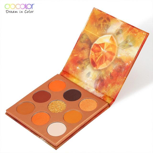 9 Colors Eye Shadow Palette Beauty Makeup Powder Matte Shimmer Glitter Eyeshadow Palette Waterproof (M2)(1U86)