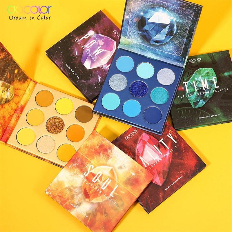9 Colors Eye Shadow Palette Beauty Makeup Powder Matte Shimmer Glitter Eyeshadow Palette Waterproof (M2)(1U86)