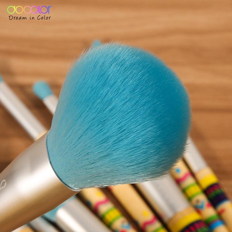 9Pcs Makeup brushes Professional Beauty Make up brush set Synthetic hair Foundation brushes (M5)(M4)(1U86)