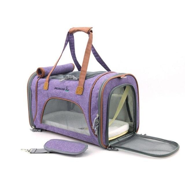 Great Pet Carrier Portable Backpack - Airline Approved Soft Sided Breathable Cat and Dong Carrier (D79)(5LT1)