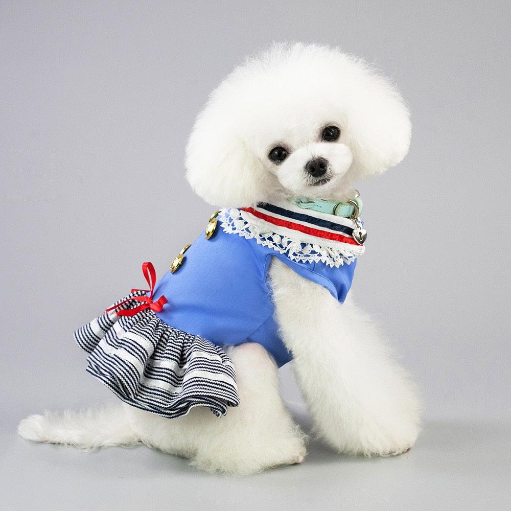 Dog Clothes -Small Dogs Dress - Handsome Princess Dress - Spring Summer Dresses (W3)(F69)