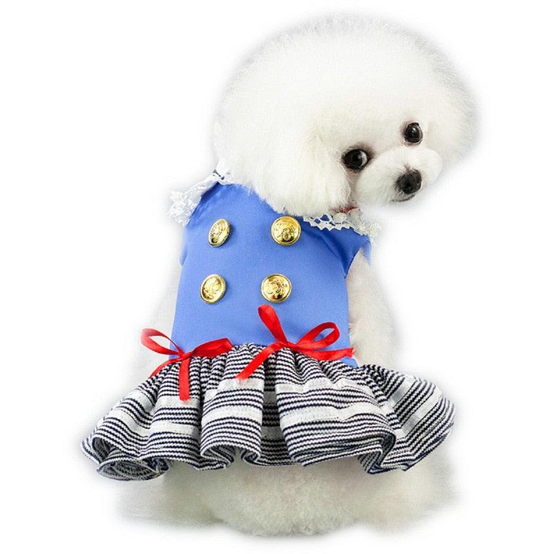 Dog Clothes -Small Dogs Dress - Handsome Princess Dress - Spring Summer Dresses (W3)(F69)