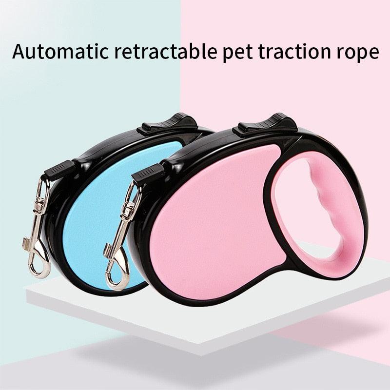 Dog Leash Nylon Retractable Puppy Leads - Rope Automatic Extendable Leashes Outdoor Walking Running (1U75)(1U70)