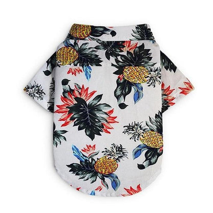 Dog Printed Shirt - Summer Clothes Dog Hawaiian Style Short Clothing - Thin Sleeves Costume Cute Pet Clothes (2U69)