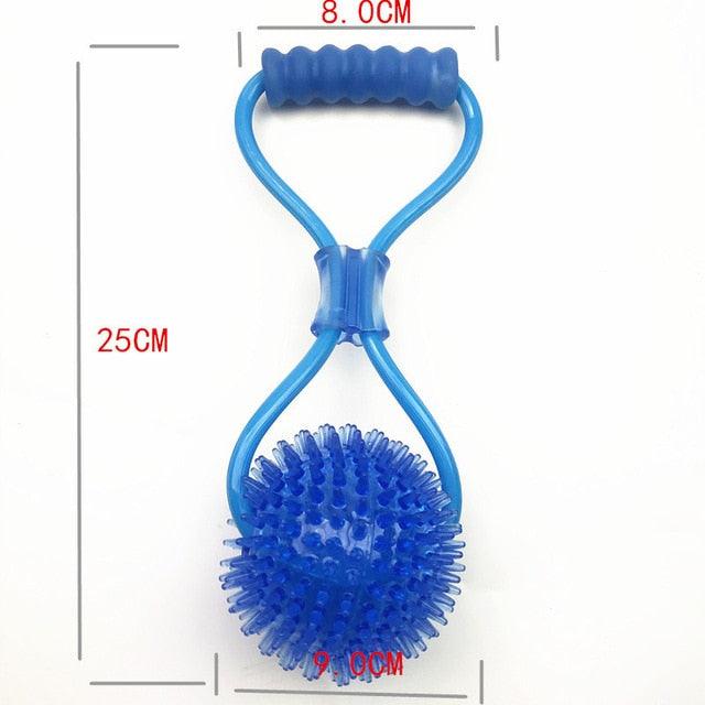 Dog Toys With Suction Cup - Dog Push Toy With Ball - Pet Tooth Cleaning Chewing Rubber Dog Toys (1U73)