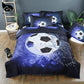 3D-effect Bed Set football and Flame + Water Duvet Cover Sets Bed Cover Bed Linen (8BM)(5BM)