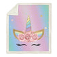 Blasting blanket Air conditioning quilt thickening double-layer plush 3D digital printing blanket unicorn series (4BM)