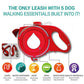 Durable Dog Cat Leash - Automatic Retractable Nylon Leash With Water Bottle Bowl Extending Puppy Walking Running Leads (2U75)(2U70)