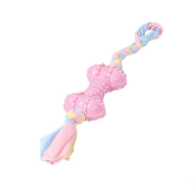 Durable Dog Toy - Bone Shape Dog Chew Toy - Cleaner Brushing Stick Oral Care Dog Toothbrush (1U73)