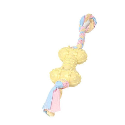 Durable Dog Toy - Bone Shape Dog Chew Toy - Cleaner Brushing Stick Oral Care Dog Toothbrush (1U73)
