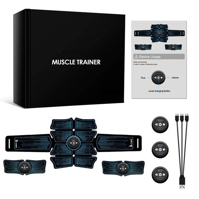EMS Abdominal Muscle Stimulator Trainer USB Fitness Equipment Muscles Training (D80)(FH)(1U80)