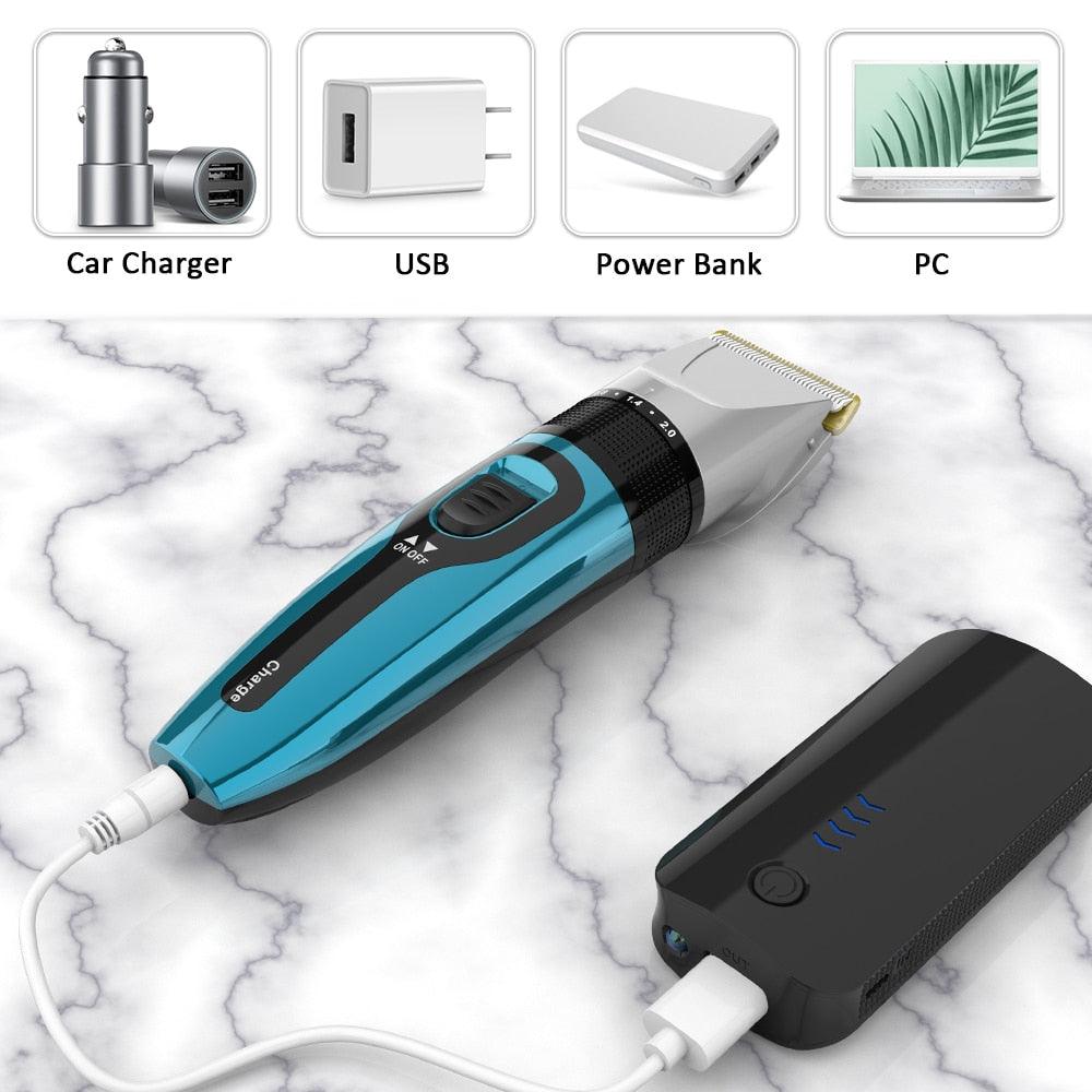 Electrical Dog Hair Trimmer USB Charging Pet Hair Clipper Rechargeable Low-noise Cat Hair Remover Grooming (1U72)(1W2)(F72)