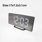 Electronic Alarm Clock - Noiseless Design Digital LED Large Display Mirror (HA4)(1U57)
