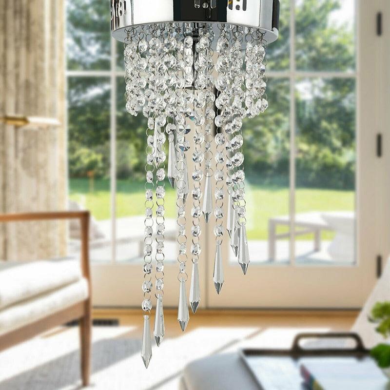 Elegant Ceiling Crystal Chandeliers Durable Polished Stainless Base Unique Appearance Design Crystal (LL1)(LL3)(1U58)