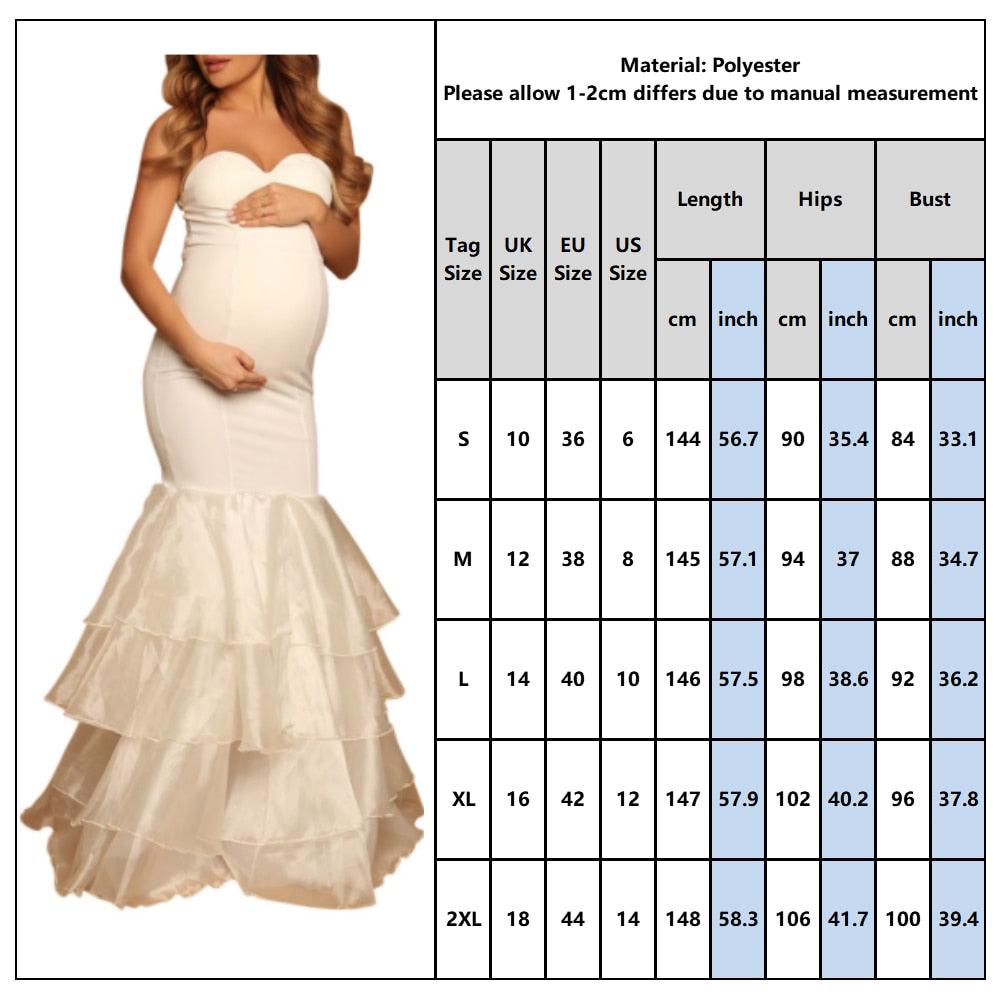 Beautiful Elegant Maternity Dress - Photography Props Long Dresses (1U5)(Z6)(Z8)(1Z1)(2Z1)(3Z1)(7Z1)
