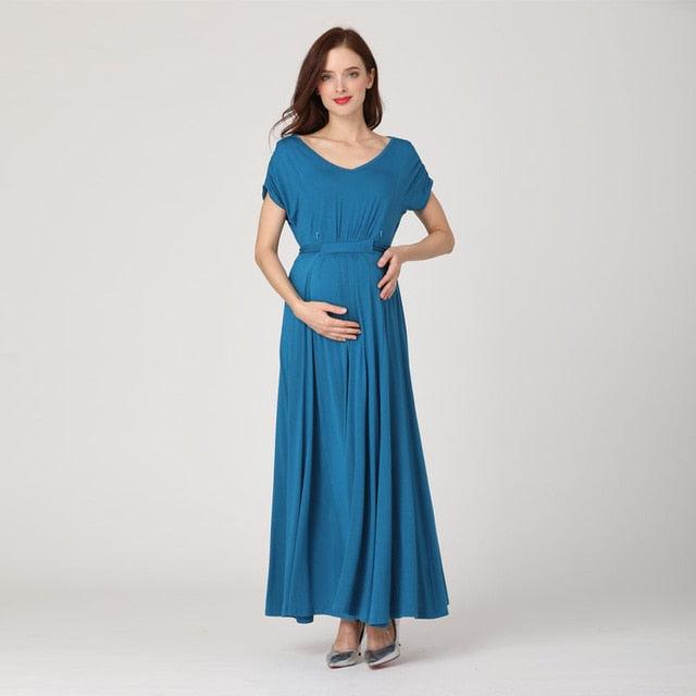 Gorgeous Spring Summer Maternity Nursing Dresses - Clothes Pregnant Women Dress - Casual Sexy V Neck (6Z1)(2Z1)(7Z1)(1Z1)