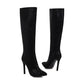 European & American Style Frosted Printed Long Boots - High Heel Point Fashion Boots (BB3)(BB2)(CD)(WO4)