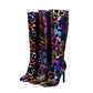 Gorgeous Printed Knee Length Boots - High Stiletto Round Toe D38)D36)(BB3)(BB2)(CD)(WO4)