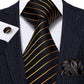 Paisley 100% Silk Jacquard Tie Hanky Cufflinks Set - Business Wedding Party Ties (2U17)