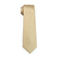 Men's Tie Yellow Dot Silk Jacquard Classic Tie - Hanky Cufflinks Set Ties (2U17)