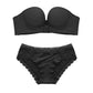 Sexy Push Up Bra Set - Women's Underwear Suit Wireless Strapless Bras + Panties Set - A B C Cup (D27)(TSB4)