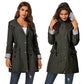 Women Rain Jacket - Outdoor Hooded Waterproof - Long Windproof With Pocket Overcoat (D23)(TB8A)(TB8B)
