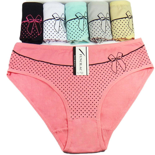 6 Pcs/set Women's Cotton Briefs Panties - Sexy Big Size Women's Underwear - Cotton Crotch (TSP1)(TSP3)(F28)