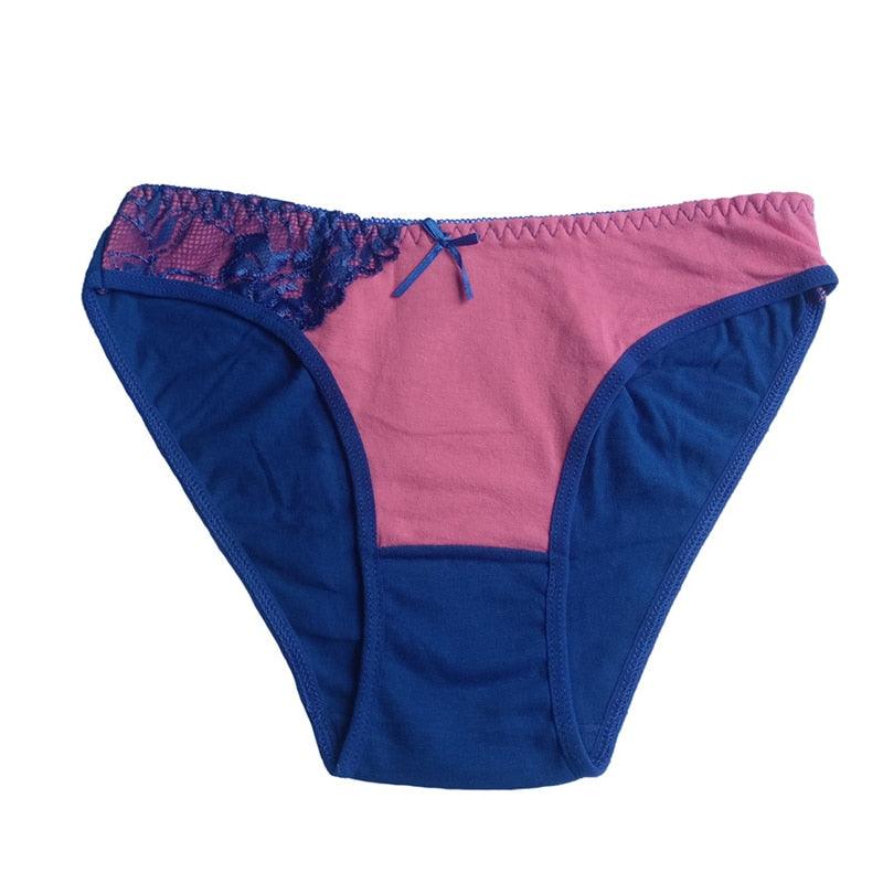 6PCS/Set Women Panties Low Waist Panties Underwear Female Underpants Solid  Color Sexy Lingerie Pantys for Woman Thongs Intimates