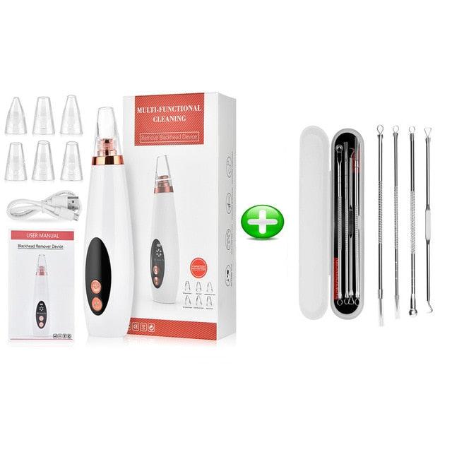 Facial Cleaner Nose Blackhead Remover Deep Pore Acne Pimple Removal Vacuum Suction Diamond T Zone (M5)(M1)(1U86)