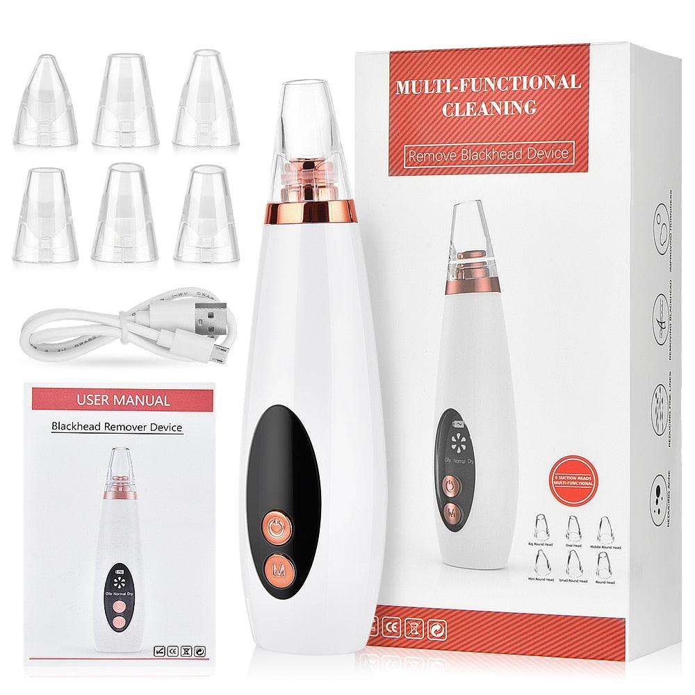 Facial Pore Cleaner Blackhead Remover Vacuum Suction Cleaner Pore Acne Pimple Extractor Device (M5)(1U86)