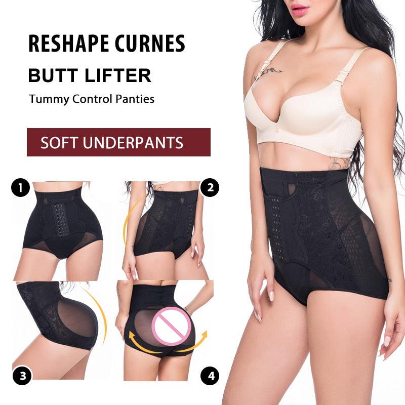 Fajas Colombianas Waist Trainer Butt Lifter Body Shapewear Corset Push Up  High Waist Panties Underwear Tummy Control Hip Enhance,beige