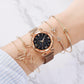 Fashion Bracelet Watches - Women 5 Pcs Set - Luxury Rose Watches Set (D81)(D82)(1JW)